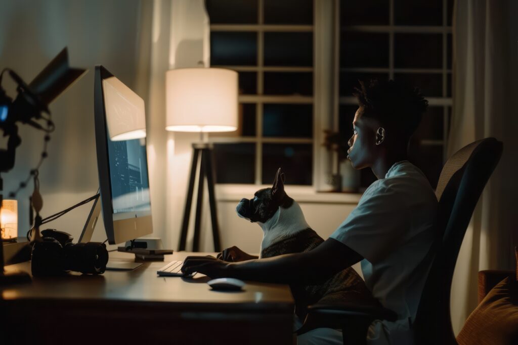 remote work setup
